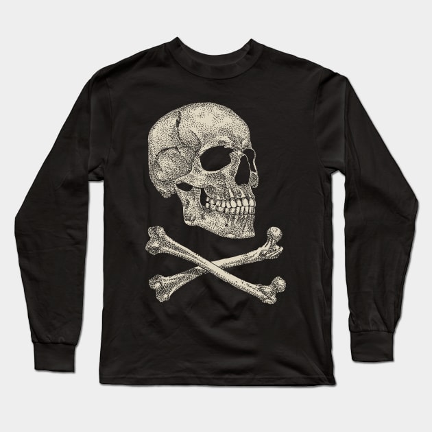 Crossbones Long Sleeve T-Shirt by eriksandisatresa